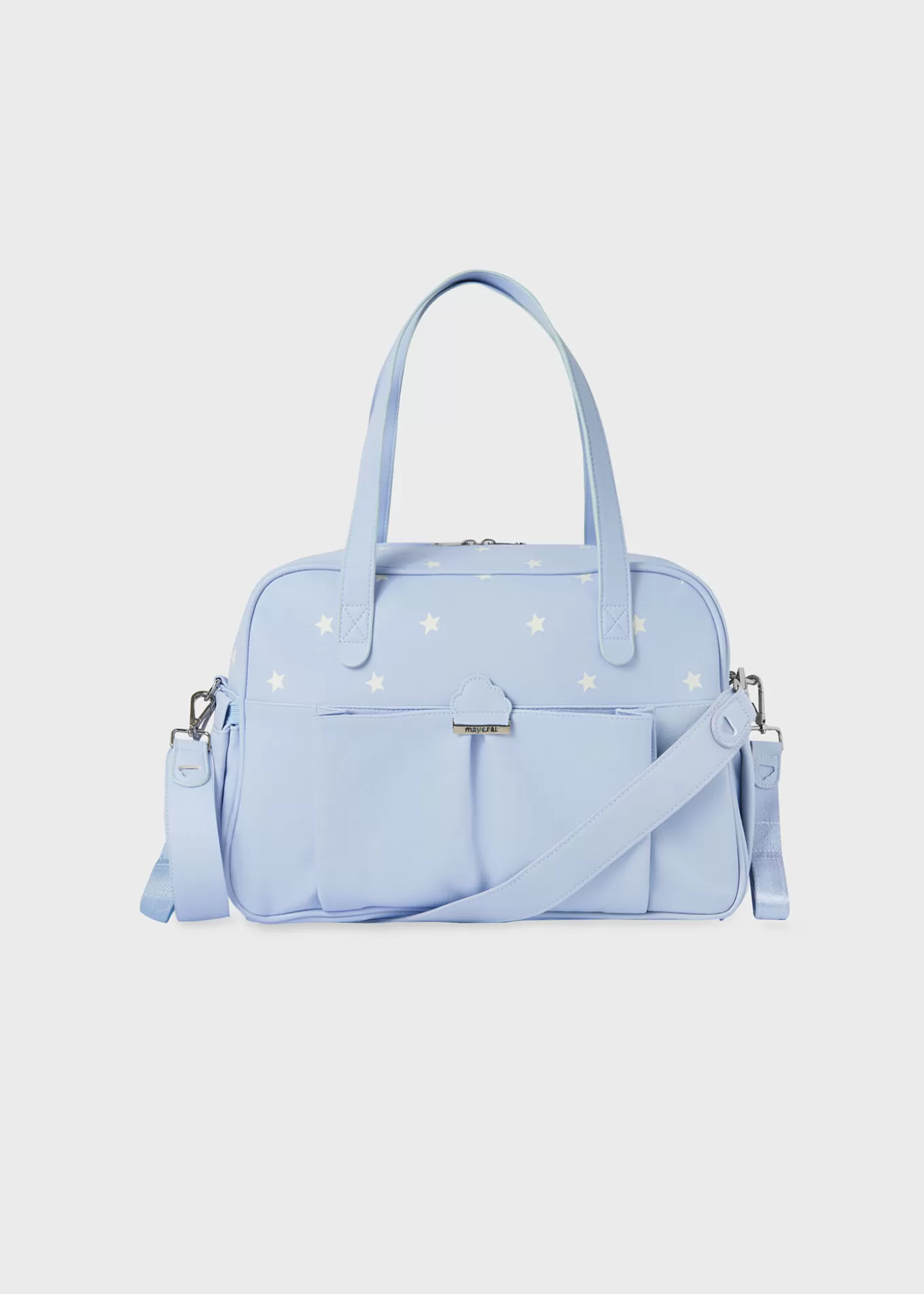 Bolsos De Maternidad^Mayoral Bolso maternidad estrellas bebé Babyblue