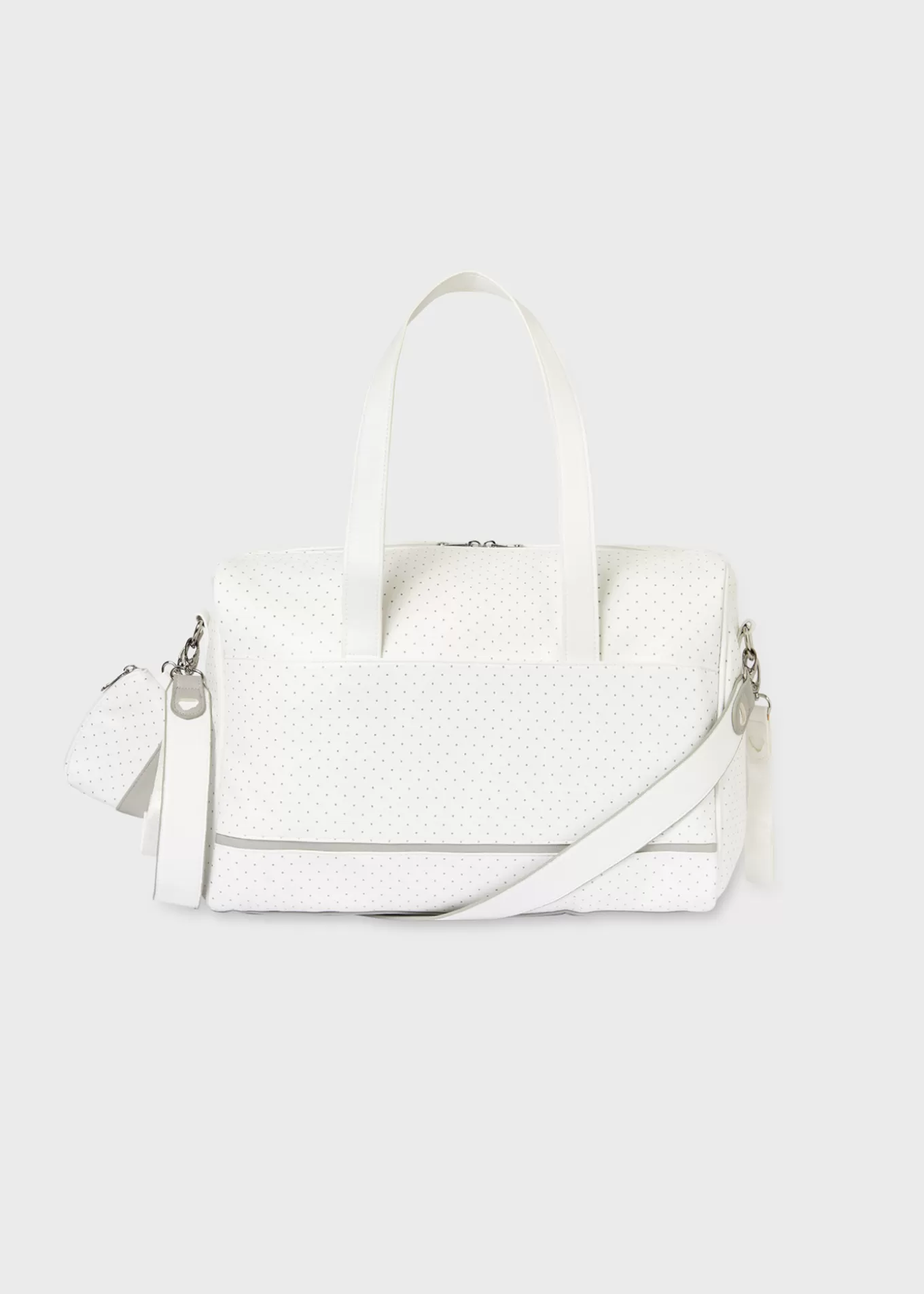 Bolsos De Maternidad^Mayoral Bolso maternidad lunares con portachupete bebé Crudo