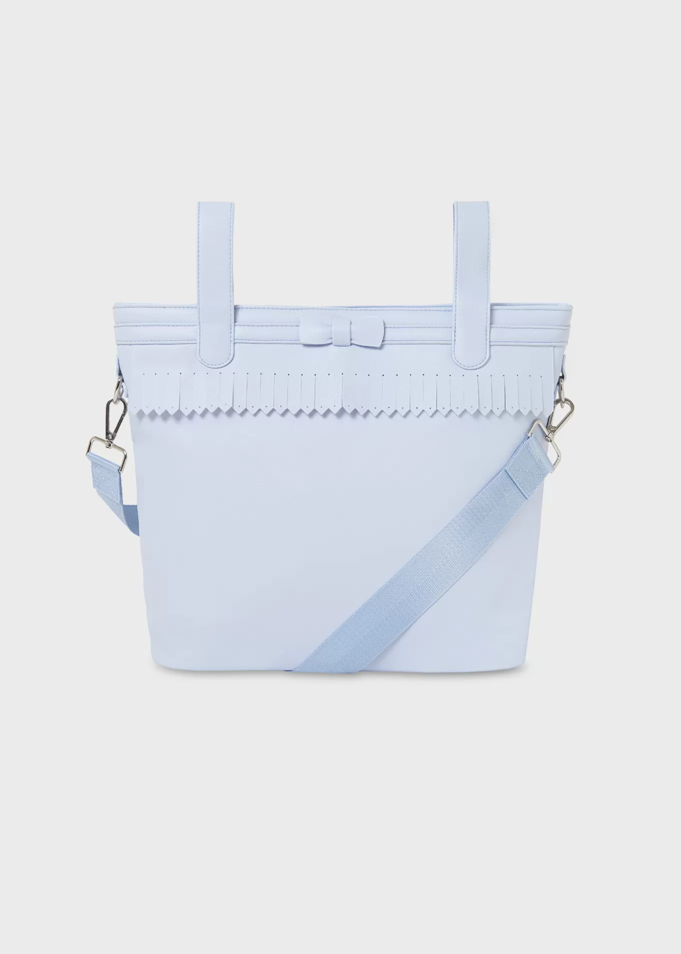 Bolsos De Maternidad^Mayoral Bolso panera flecos bebé Babyblue