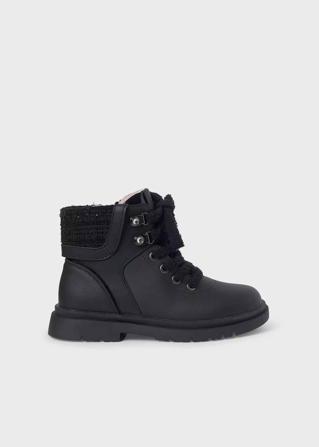 Botas Y Botines | Botas Y Botines^Mayoral Botín biker piel niña Negro