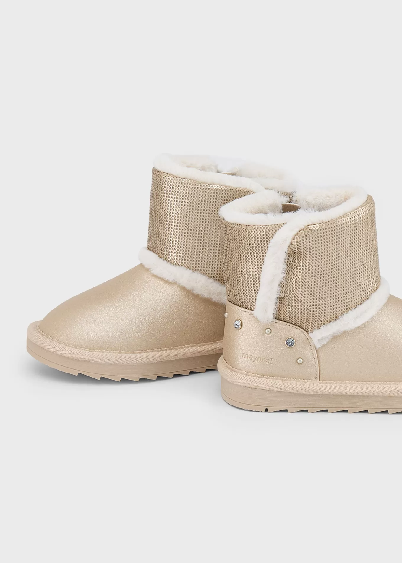 Botas Y Botines | Botas Y Botines^Mayoral Botín metalizado lentejuelas niña Oro
