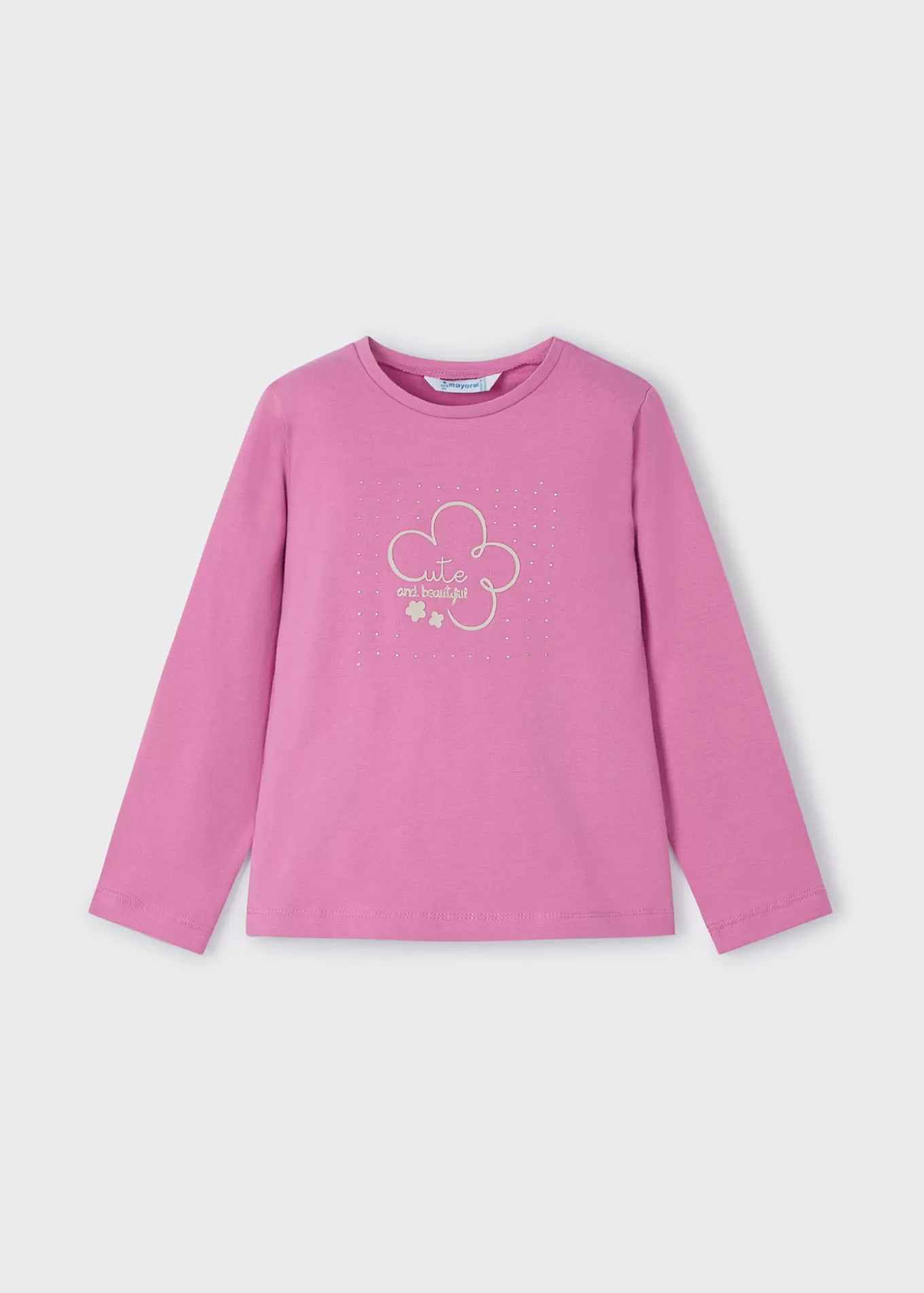 Camisetas Y Polos^Mayoral Camiseta básica flor niña Camelia