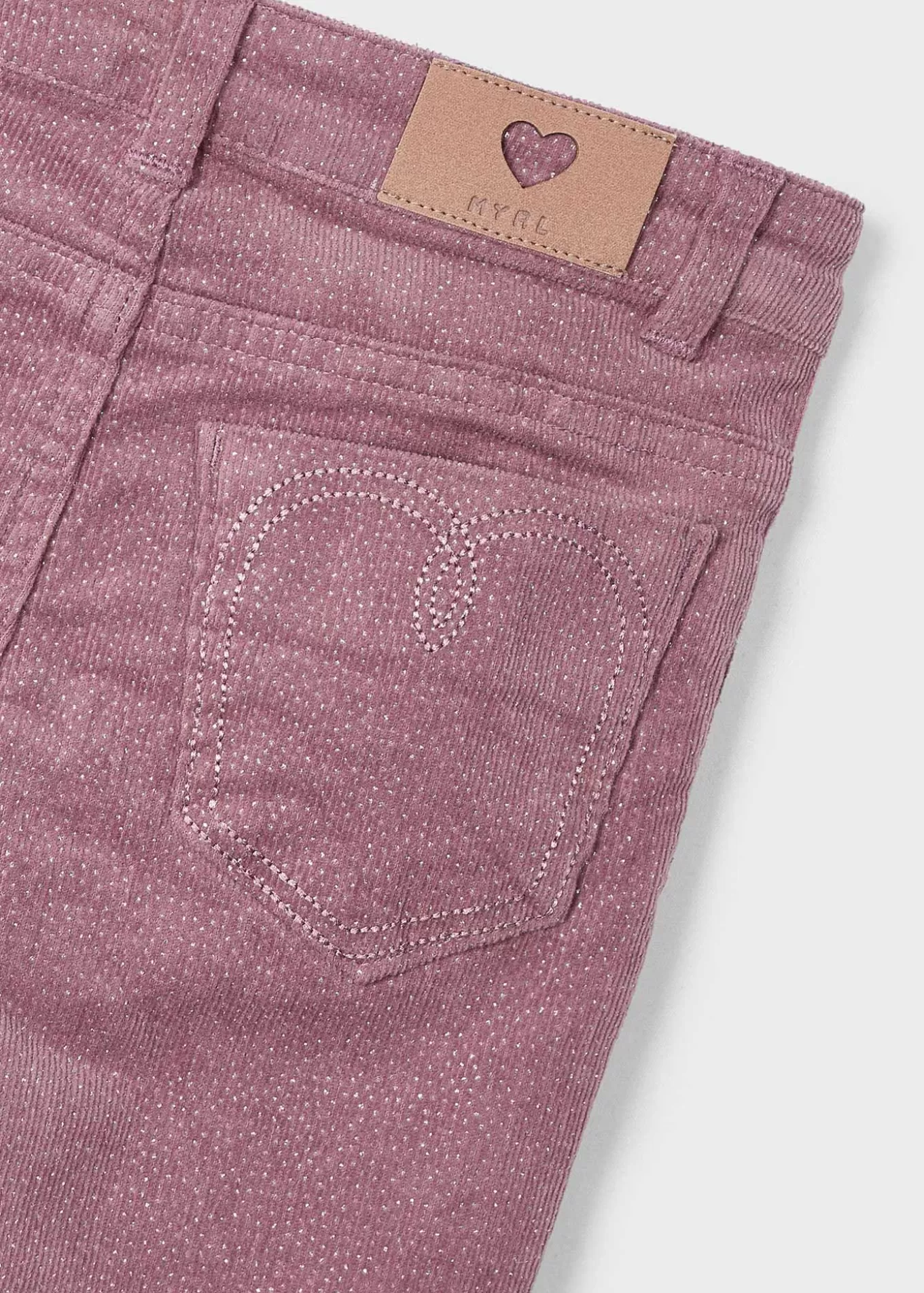 Pantalones Y Faldas^Mayoral Pantalón pana brillo pitillo niña Rosado