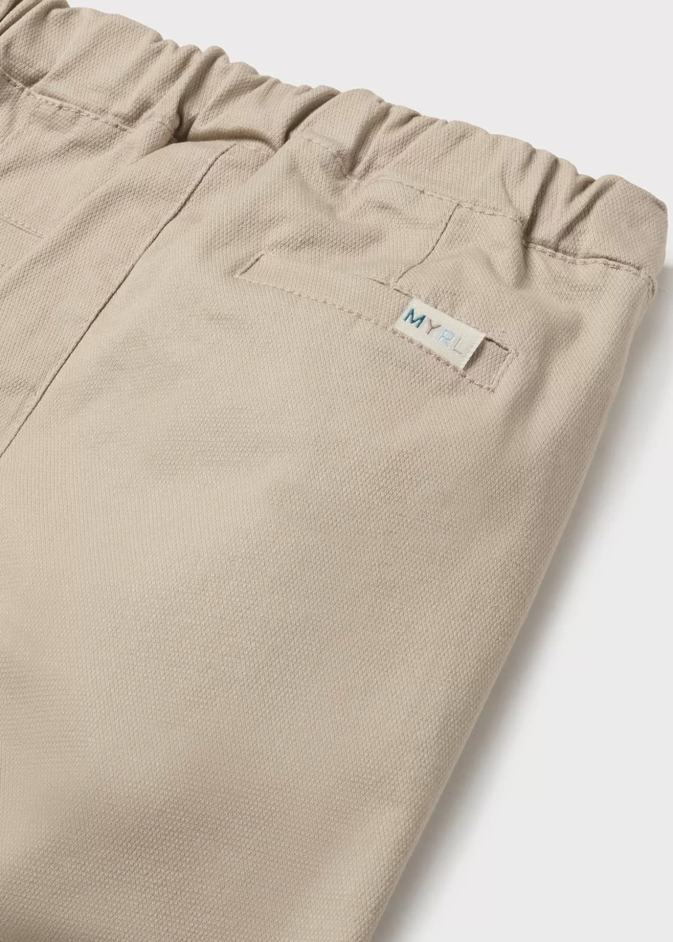 Pantalones Y Petos^Mayoral Pantalón piqué todo goma bebé Canela