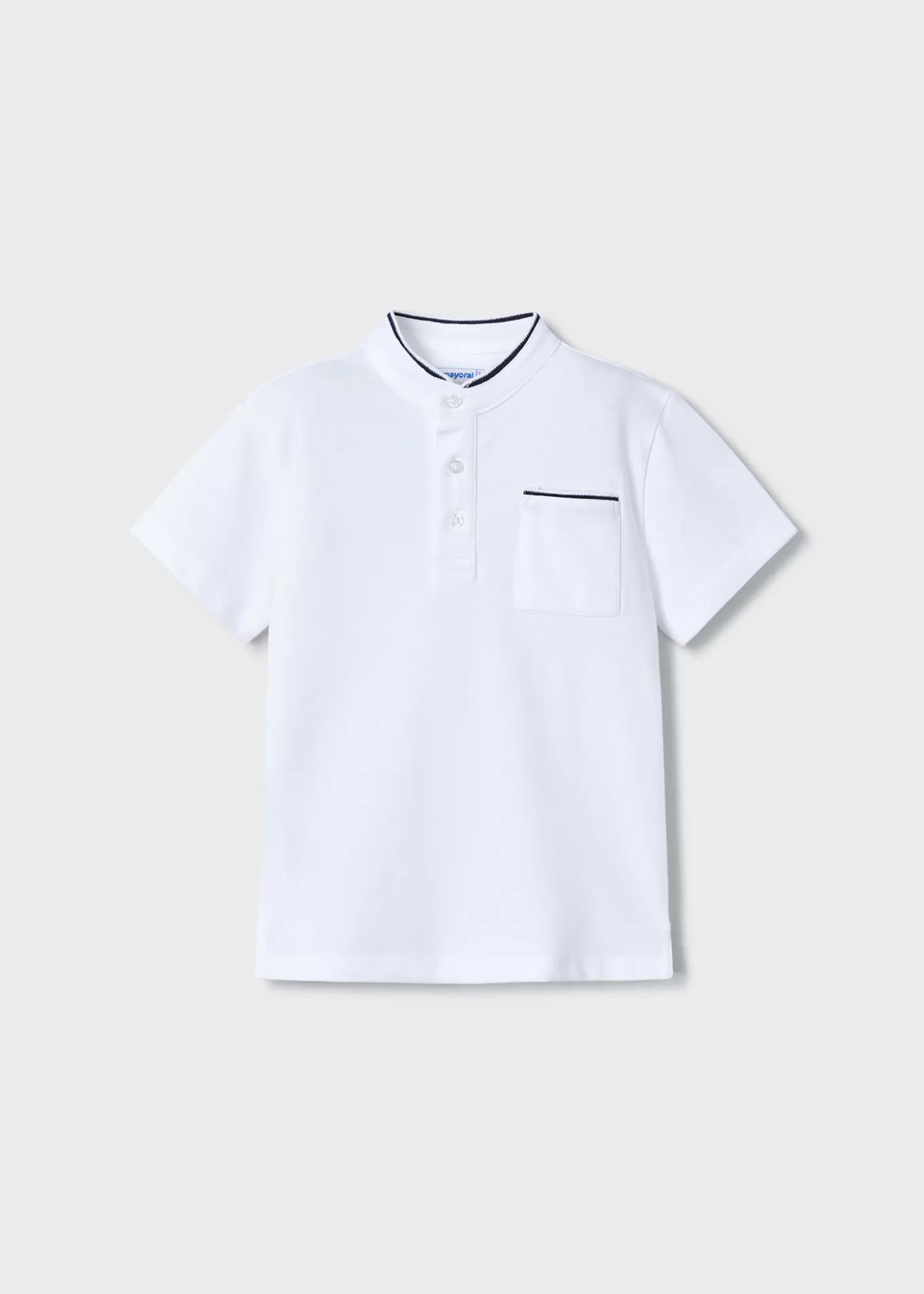 Polos^Mayoral Polo cuello mao niño Blanco