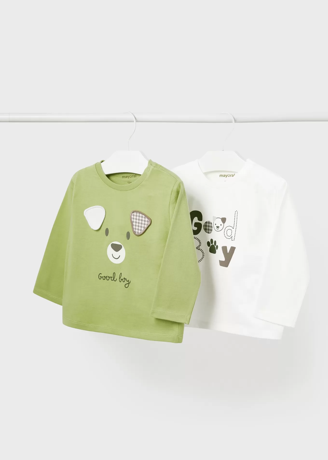 Bodies Y Camisetas^Mayoral Set 2 camisetas perro bebé Helecho